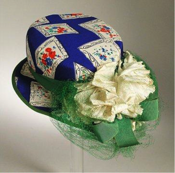 Sally Victor, Woman’s Hat, circa 1942, gift of Betsy Talbot Blackwell