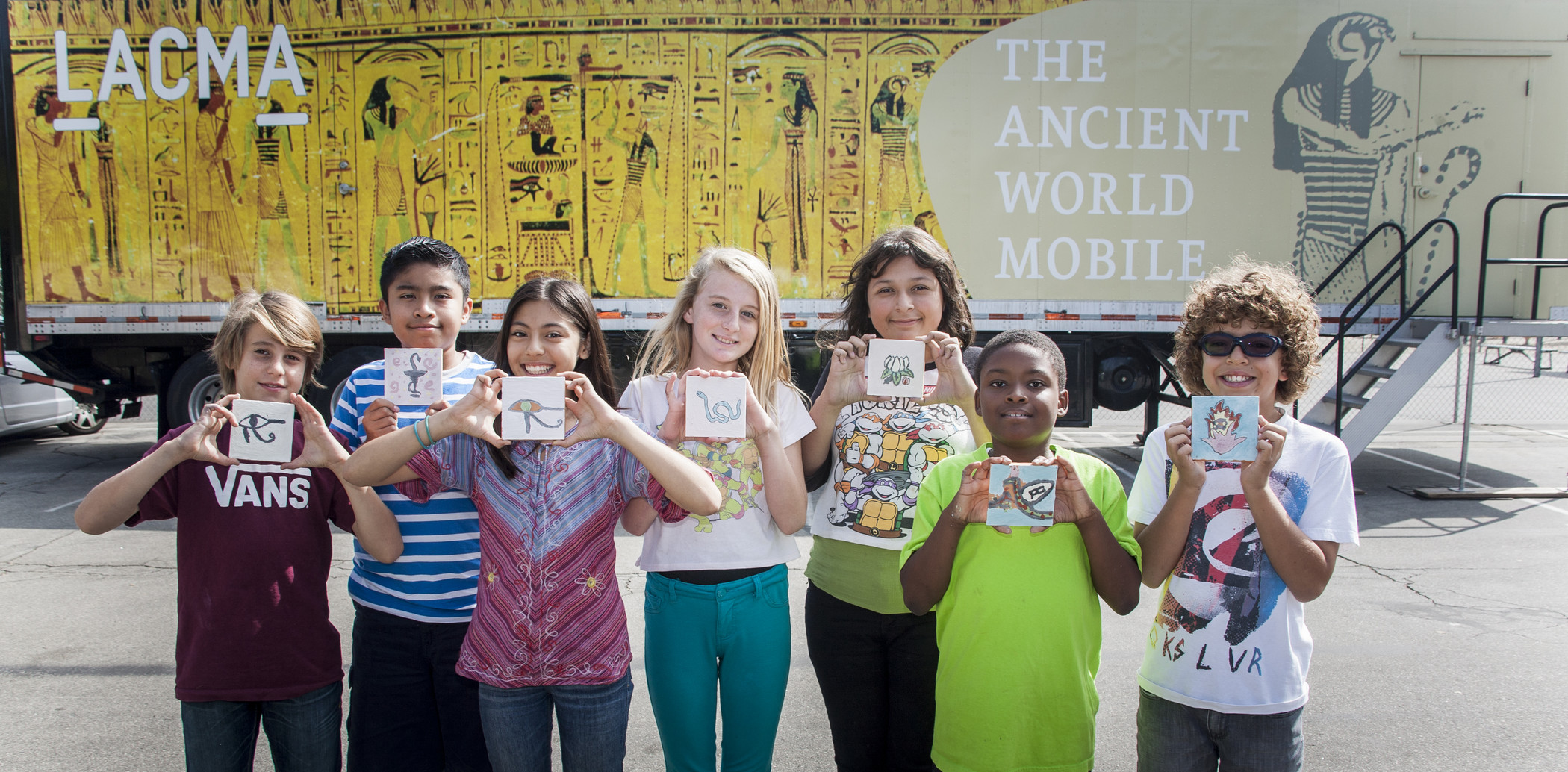 Photograph of the Ancient World Mobile Outreach program