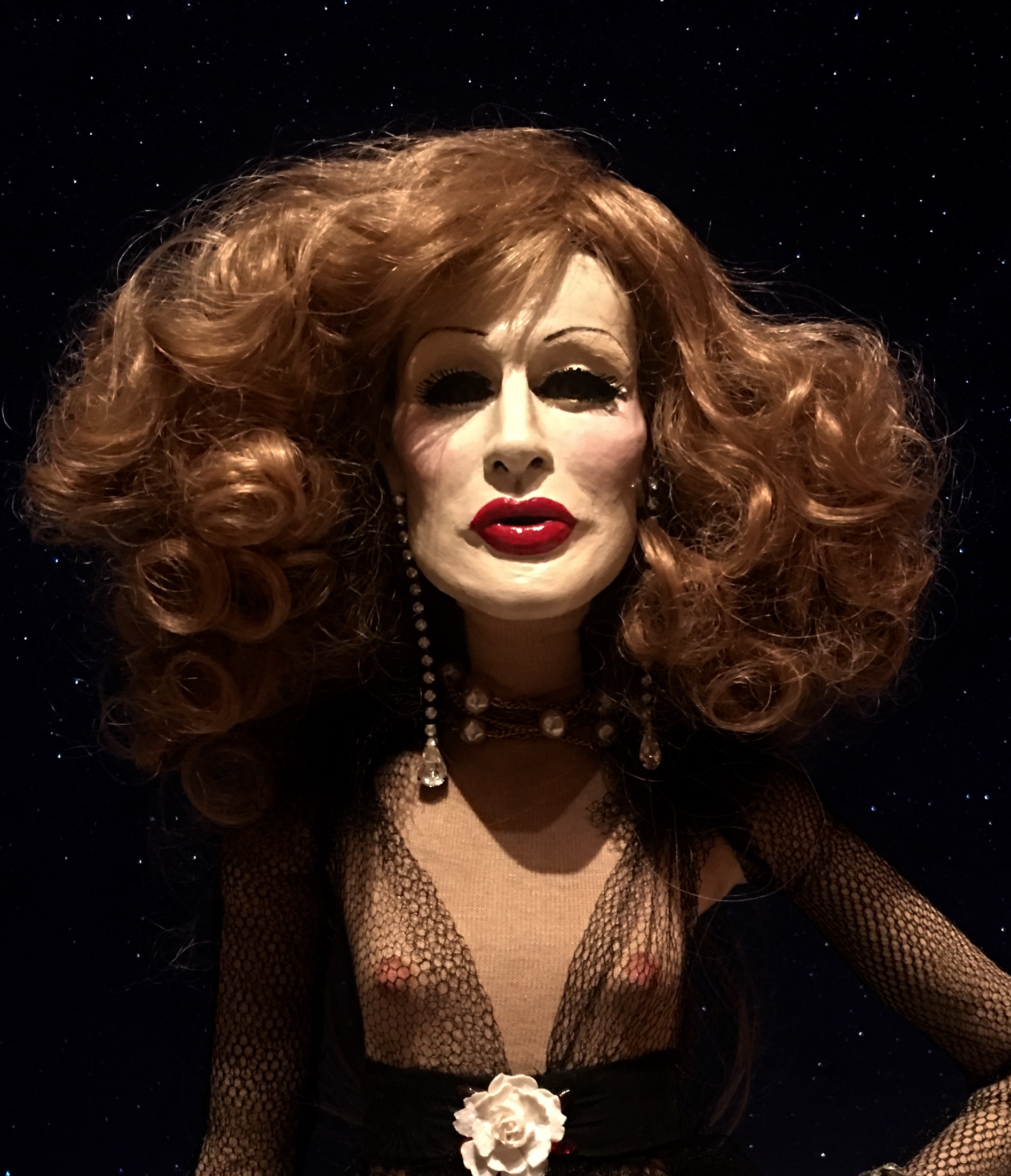 Close-up image of Greek Lankton's Candy Darling celebrity doll