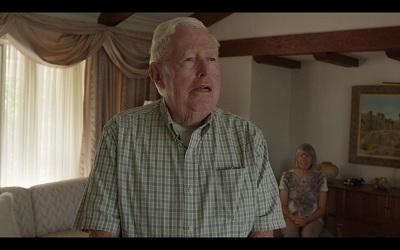 Still from Nicole Miller’s video series Believing is Seeing featuring Redlands residents Harold Hartwick and Diana Kriger 