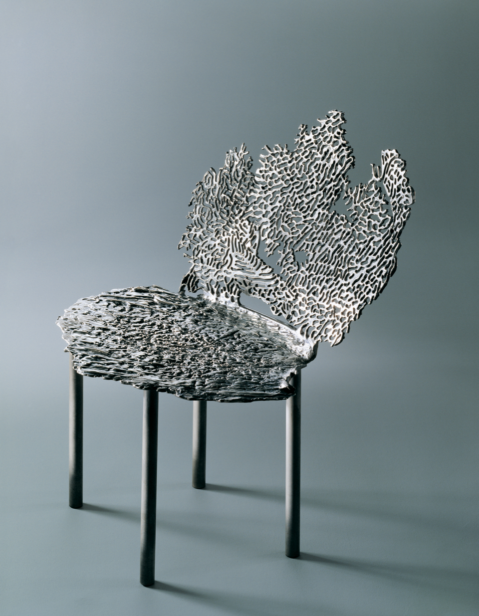 Michele Oka Doner, Coral Wave chair, 1990, Los Angeles County Museum of Art, partial gift of the artist, purchased with funds provided by Bruce Newman through the 2019 Decorative Arts and Design Acquisitions Committee (DA²), photo courtesy of the artist