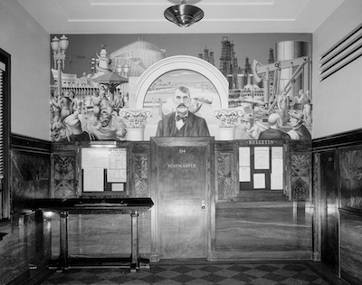 Credit line: View of Edward Biberman's Venice Post Office Mural (completed), n.d., National Archives, Washington DC