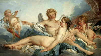 François Boucher, "Cupid Wounding Psyche," 1741, gift of Hearst Magazines,