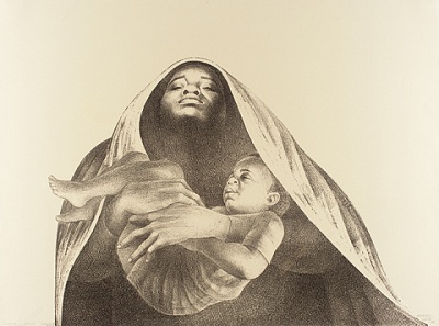  Charles White, I Have a Dream, 1976, Graphic Arts Council Fund, © Charles White