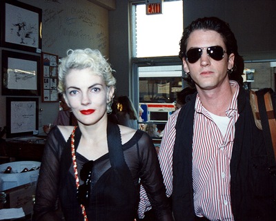 Melody with Edward Mapplethorpe, the Collector Art Gallery and Restaurant, June 30, 1989.  © Bill Wooby