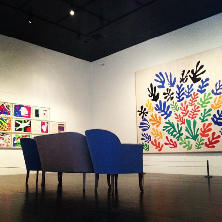 Installation view, Henri Matisse: La Gerbe, Instagram Photo © 2013 Museum Associates/LACMA