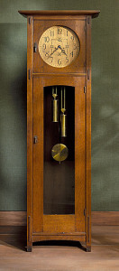 L. and J. G. Stickley, Tall Case Clock, circa 1906-1912, gift of Max Palevsky and Jodie Evans