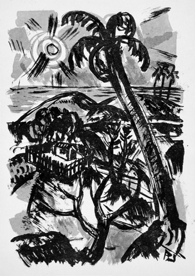 Richard Janthur, Robinson's island, 1922, The Robert Gore Rifkind Center for German Expressionist Studies, purchased with funds provided by Anna Bing Arnold, Museum Associates Acquisition Fund, and deaccession funds