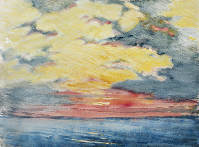 Joseph Pennell, Sunset, Acapulco, c. 1912, Mr. and Mrs. William Preston Harrison Collection 