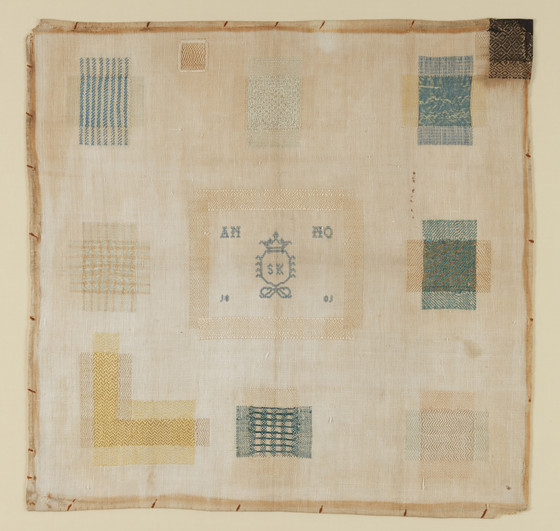 Darning Sampler, Netherlands, 1801, Los Angeles County Museum of Art, gift of the Horowitz Family, [photo credit]