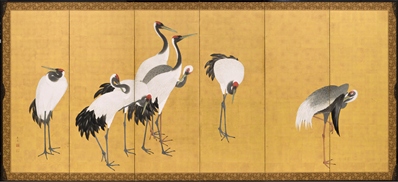  Maruyama Okyo, Cranes, 1772 (An'ei period, 1772-1780), gift of Camilla Chandler Frost in honor of Robert T. Singer