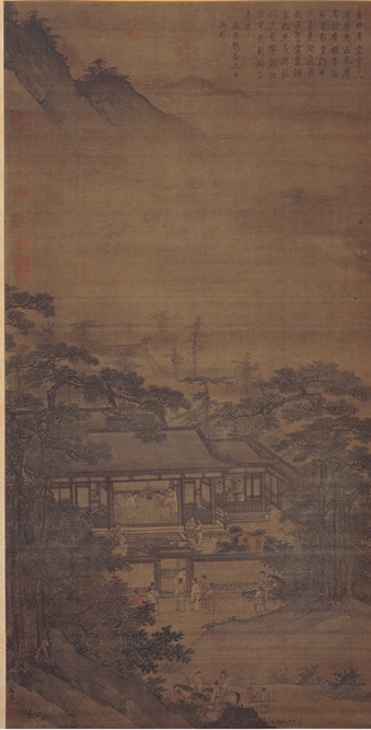 Zhou Wenjing, New Year's Day, Ming dynasty, 15th century, Shanghai Museum