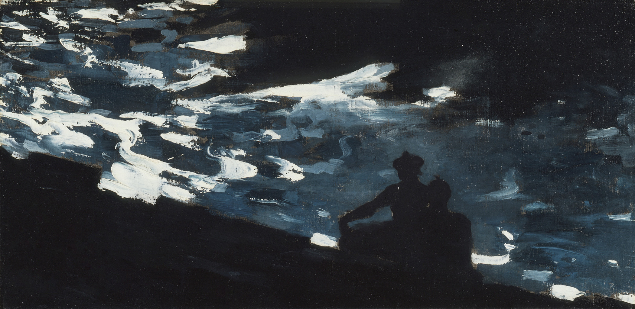 Winslow Homer, Moonlight on the Water, early 1890s; restretched in new format c. 1906, Los Angeles County Museum of Art, Paul Rodman Mabury Collection, photo © Museum Associates/LACMA