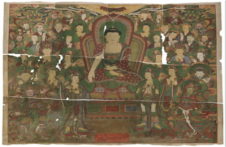 Yeongsanhoesangdo (Preaching Sakyamuni Buddha) before conservation