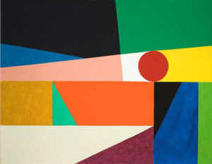 Frederick Hammersley, Around a round, 1959, Los Angeles County Museum of Art, bequest of Fannie and Alan Leslie, © Frederick Hammersley Foundation