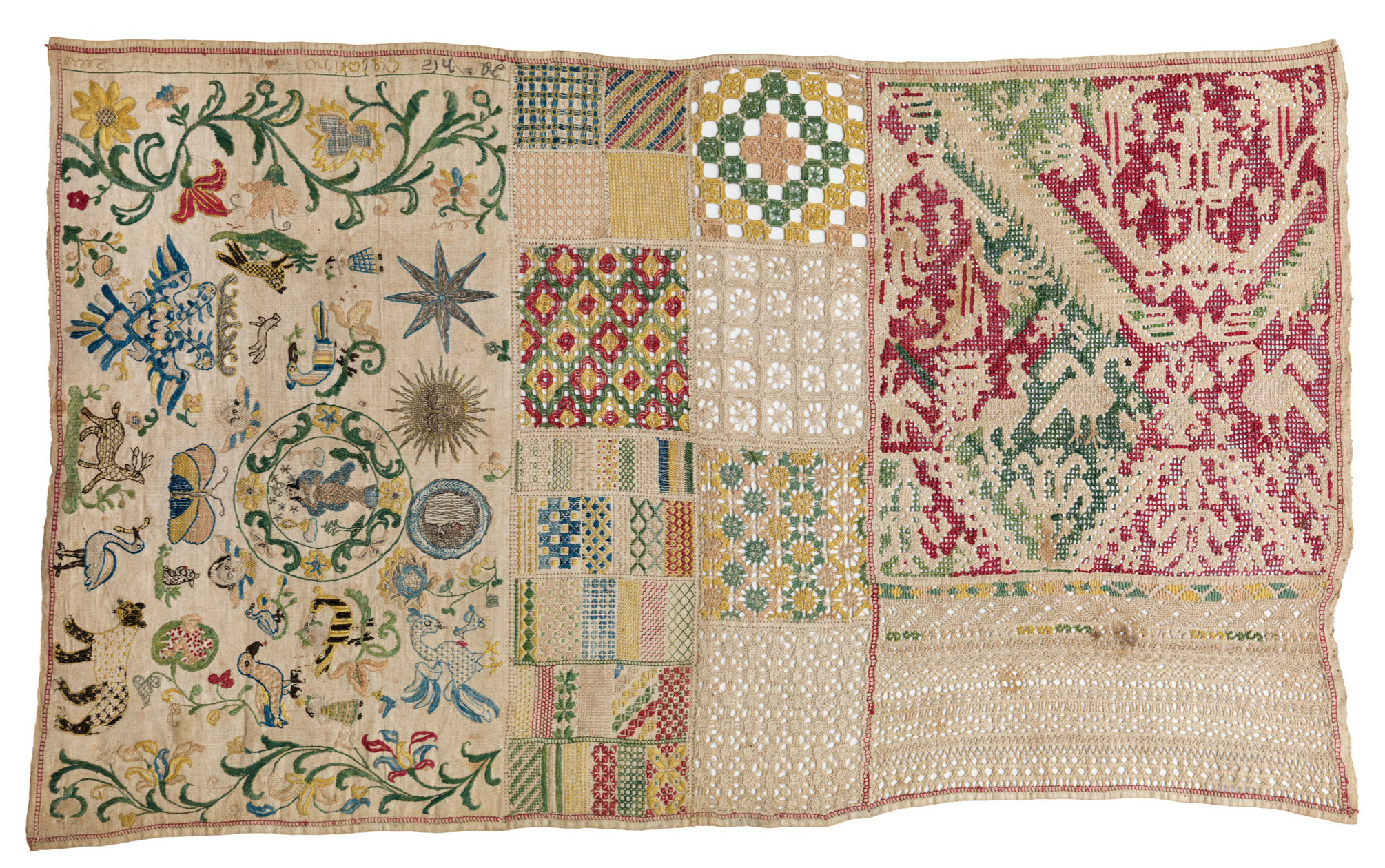 Sampler, Mexico, c. 1785, Los Angeles County Museum of Art, Costume Council Fund, photo © Museum Associates/LACMA
