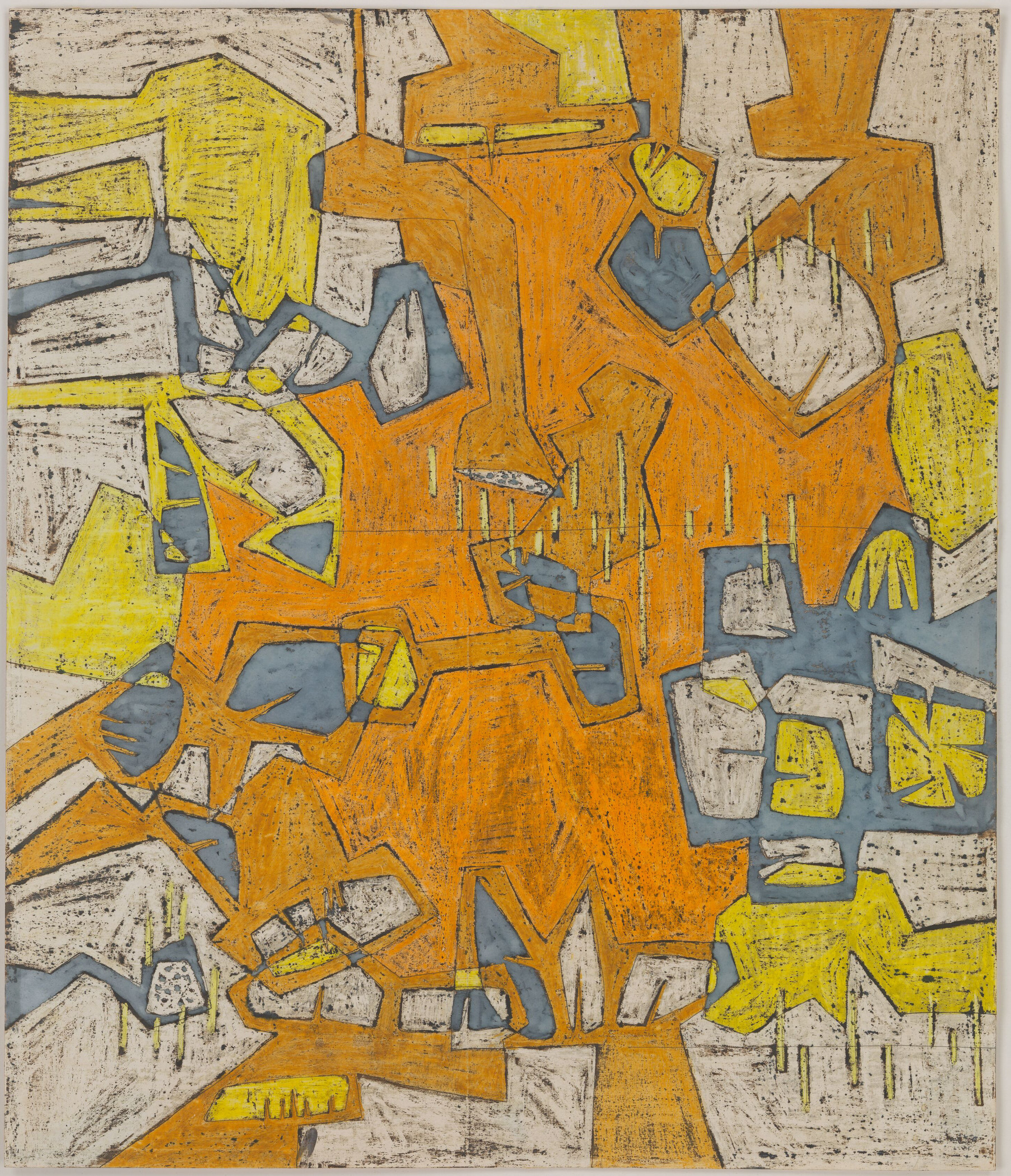 An example of Hurtado’s dynamic use of crayon and ink. Luchita Hurtado, Untitled, c. 1950, courtesy the artist and Hauser & Wirth, © Luchita Hurtado, photo: Genevieve Hanson