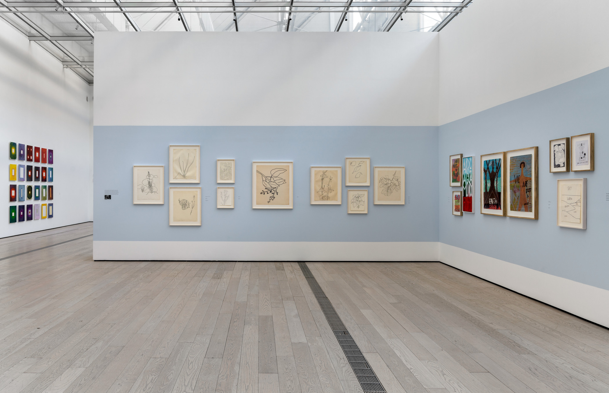 Photos don’t do justice to the experience of seeing these works together in one place. Installation view, Luchita Hurtado: I Live I Die I Will Be Reborn, Los Angeles County Museum of Art, February 15–May 3, 2020, art © Luchita Hurtado, photo © Museum Associates/LACMA 