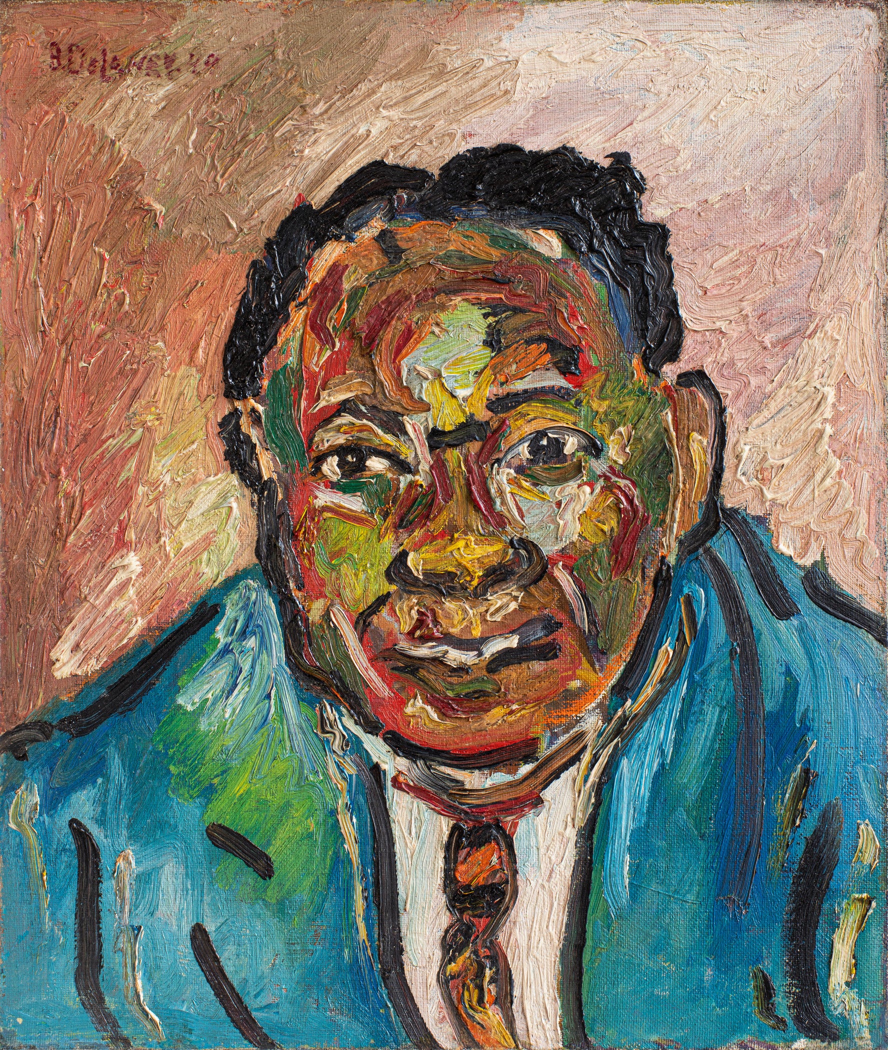 Beauford Delaney, Negro Man (Claude McKay), 1944, Los Angeles County Museum of Art, gift of the 2022 Collectors Committee with additional funds provided by the Robert H. Halff Endowment, the Modern and Contemporary Art Council, and The Buddy Taub Foundation, Jill and Dennis Roach, Directors, © Estate of Beauford Delaney, by permission of Derek L. Spratley, Esquire, Court Appointed Administrator, courtesy of Michael Rosenfeld Gallery LLC, New York, NY