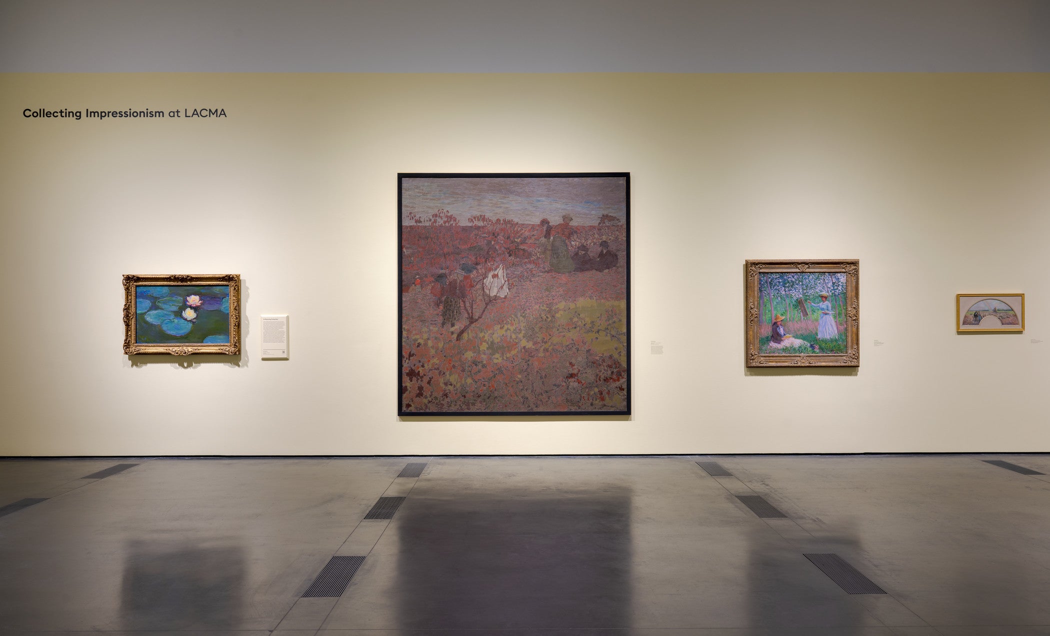 Installation photo, Collecting Impressionism at LACMA, at the Los Angeles County Museum of Art, December 21, 2025–January 3, 2027, photo © Museum Associates/LACMA, by Jonathan Urban