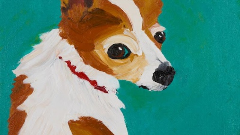 Painting of dog