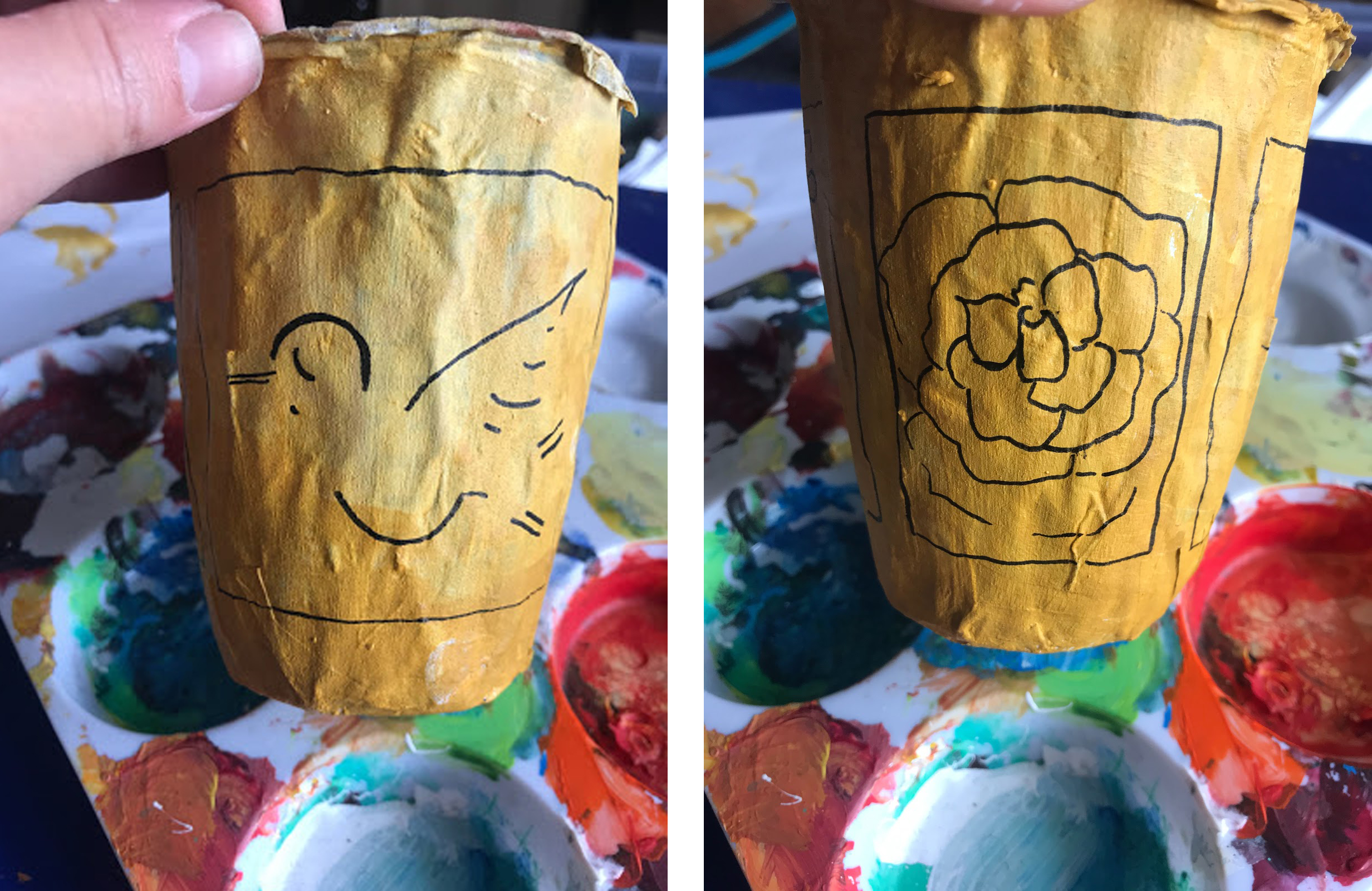 Make Art @ Home—Paper-mache Maya Vessels