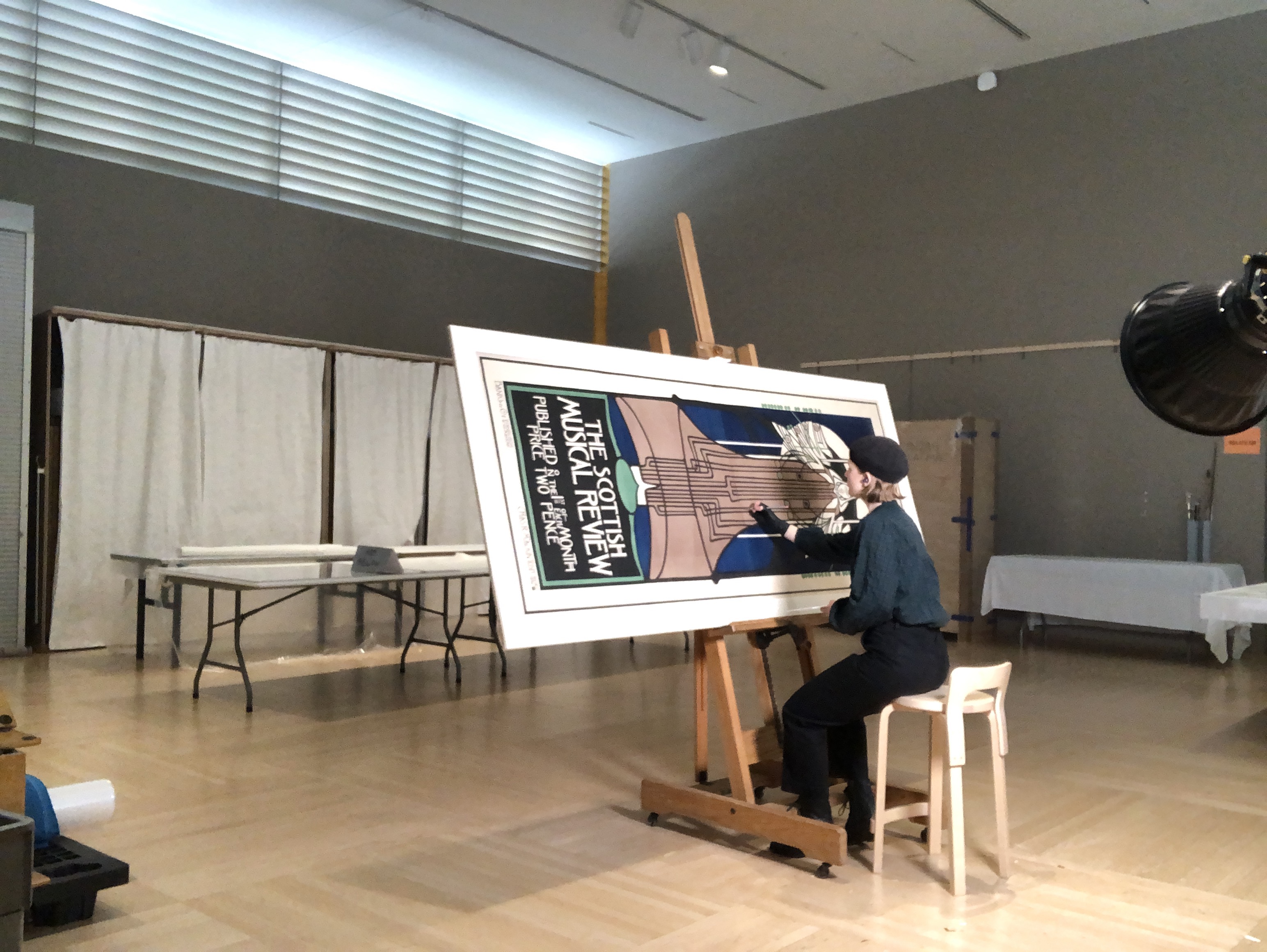 Inpainting losses after the object is mounted to its rigid support board, image courtesy of Madison Brockman