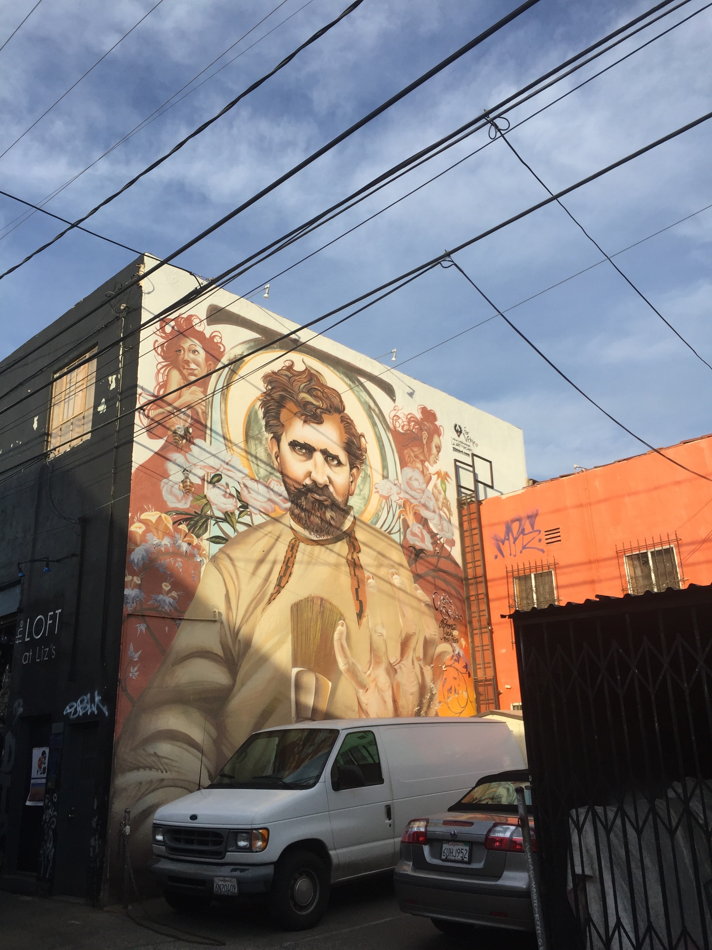 Alphonse Mucha mural