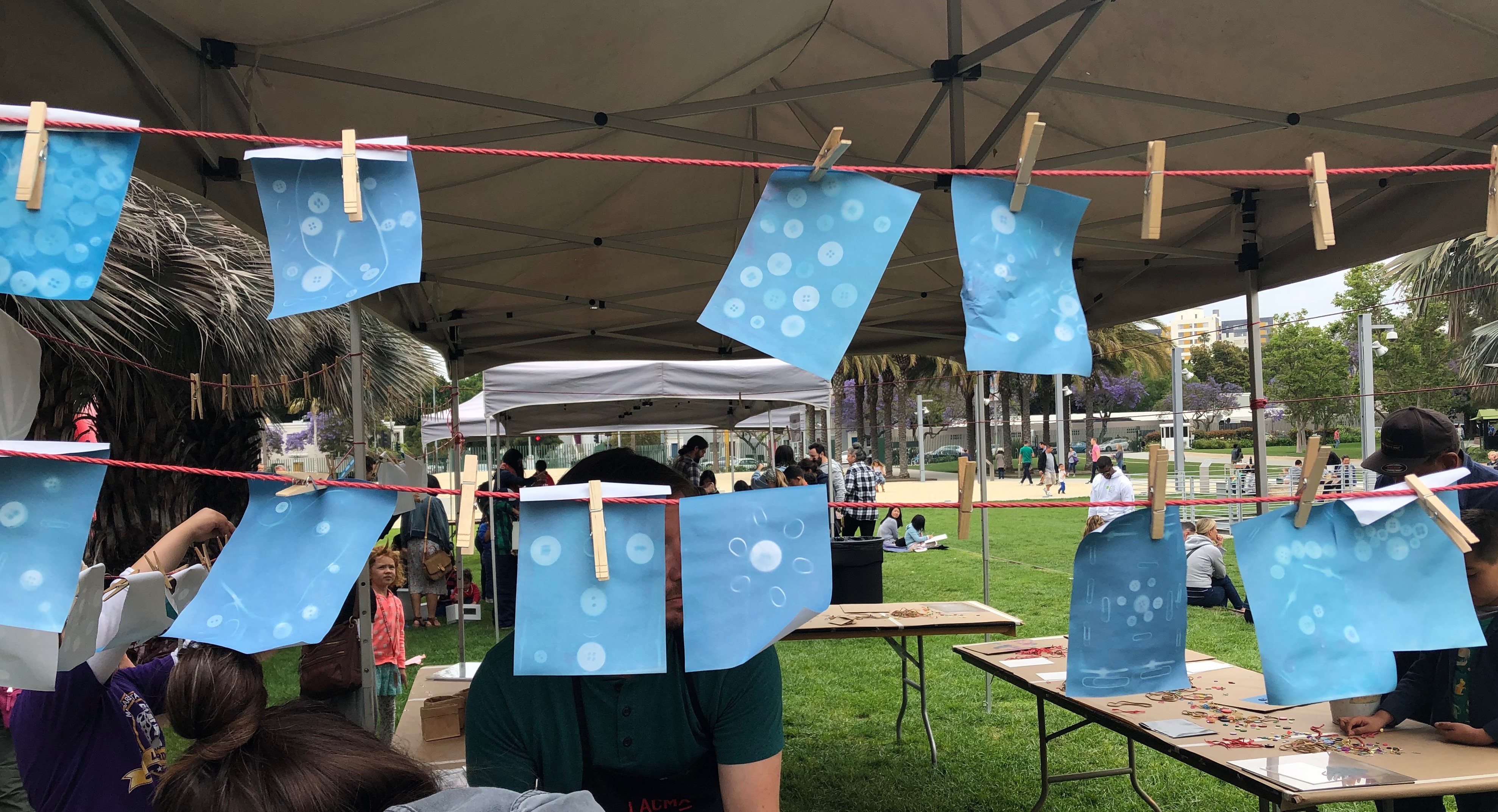 Cyanotypes inspired by Urban Light