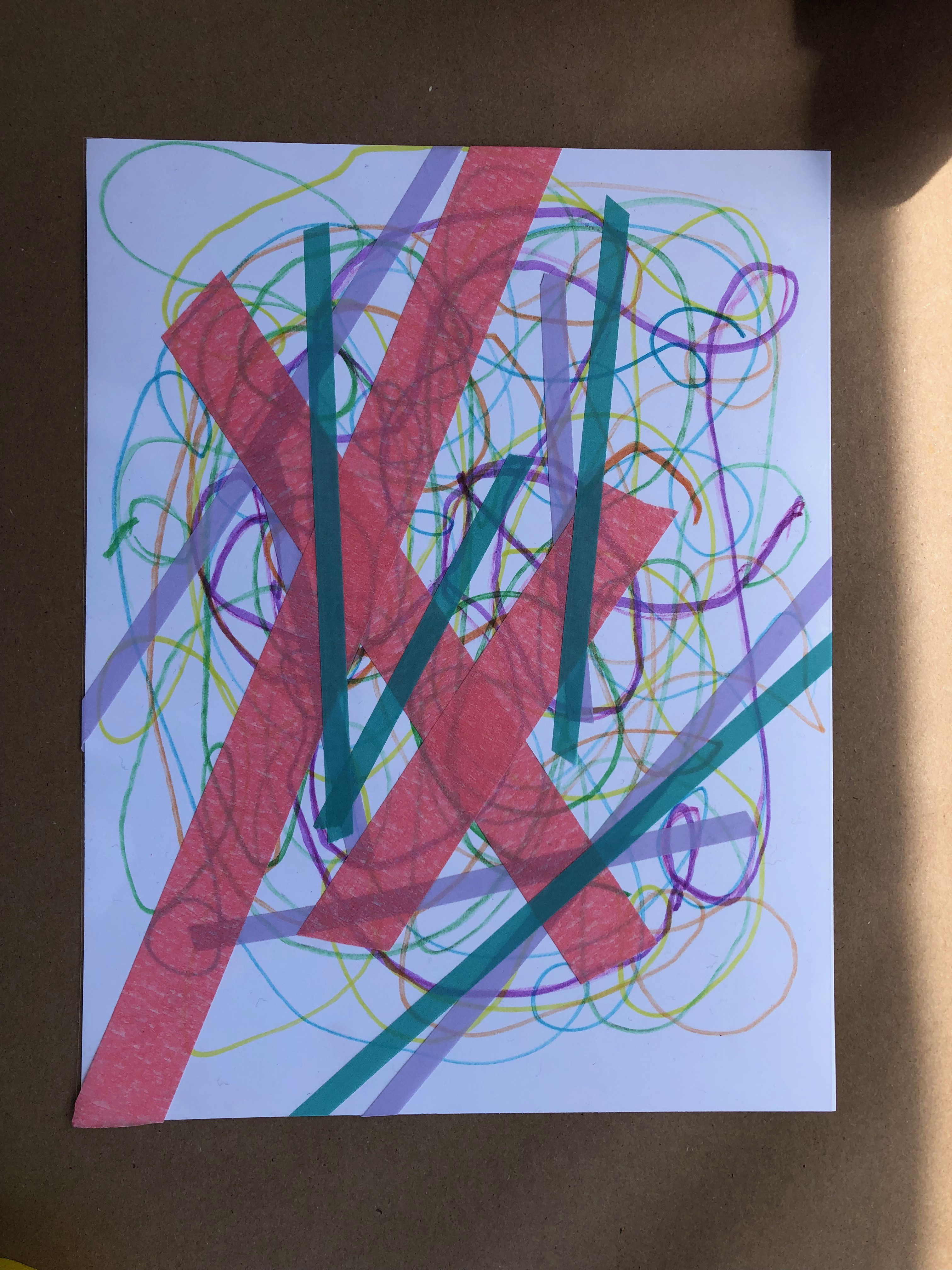 Art by a toddler in Hannah Matzecki's workshop