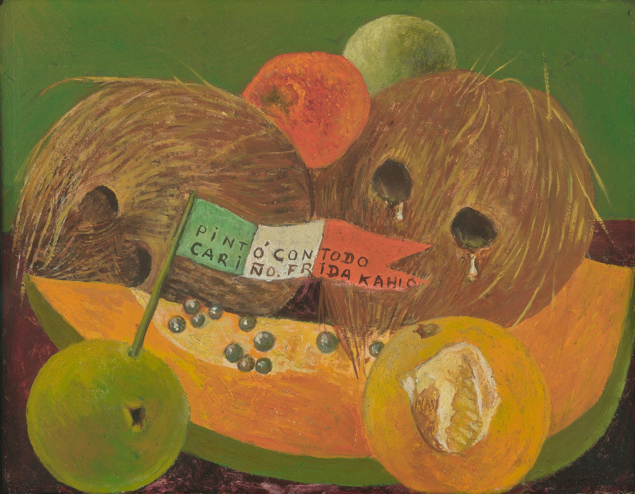 Frida Kahlo, Weeping Coconuts (Cocos gimientes), 1951, Los Angeles County Museum of Art, The Bernard and Edith Lewin Collection of Mexican Art © 2026, Banco de México Diego Rivera Frida Kahlo Museums Trust, Mexico, D.F./Artists Rights Society (ARS), New York, photo © Museum Associates/LACMA