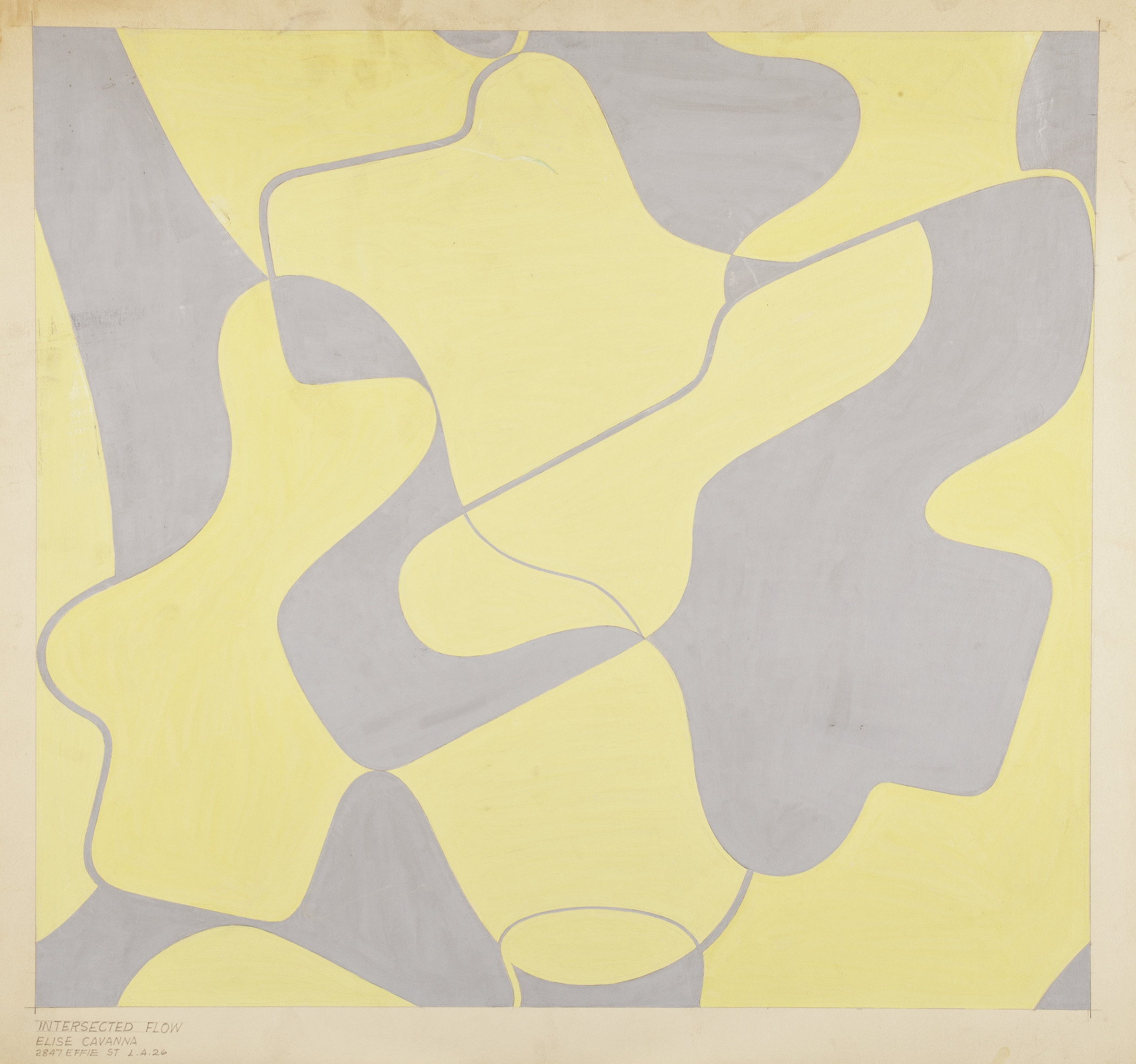 Elise Cavanna Seeds Armitage Welton, Intersected Flow, no date, Los Angeles County Museum of Art, Estates of James B. and Jane C. Welton, © Museum Associates/LACMA