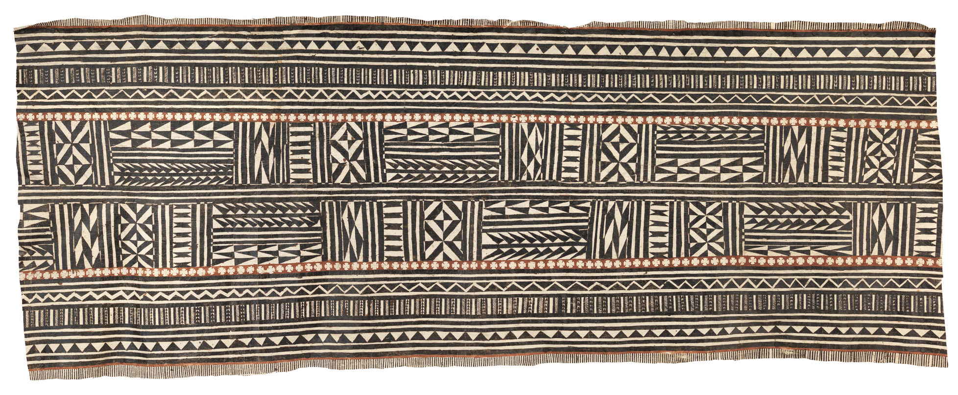 Fijian barkcloth (Masi bolabola), probably Cakaudrove from the mid-19th century