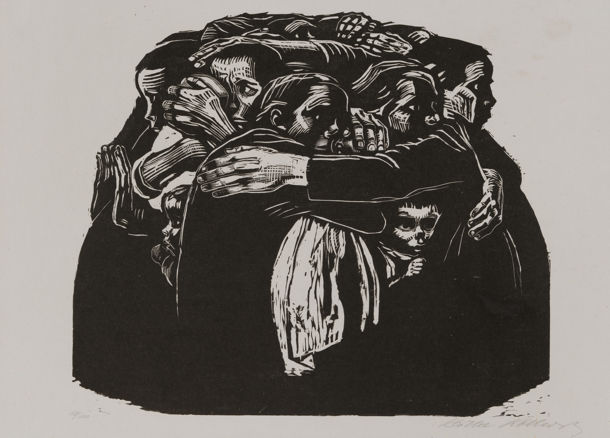 Käthe Kollwitz, The mothers, 1922–23, Los Angeles County Museum of Art, the Robert Gore Rifkind Center for German Expressionist Studies, © Artists Rights Society (ARS), New York/VG Bild-Kunst, Bonn, photo © Museum Associates/LACMA The mothers