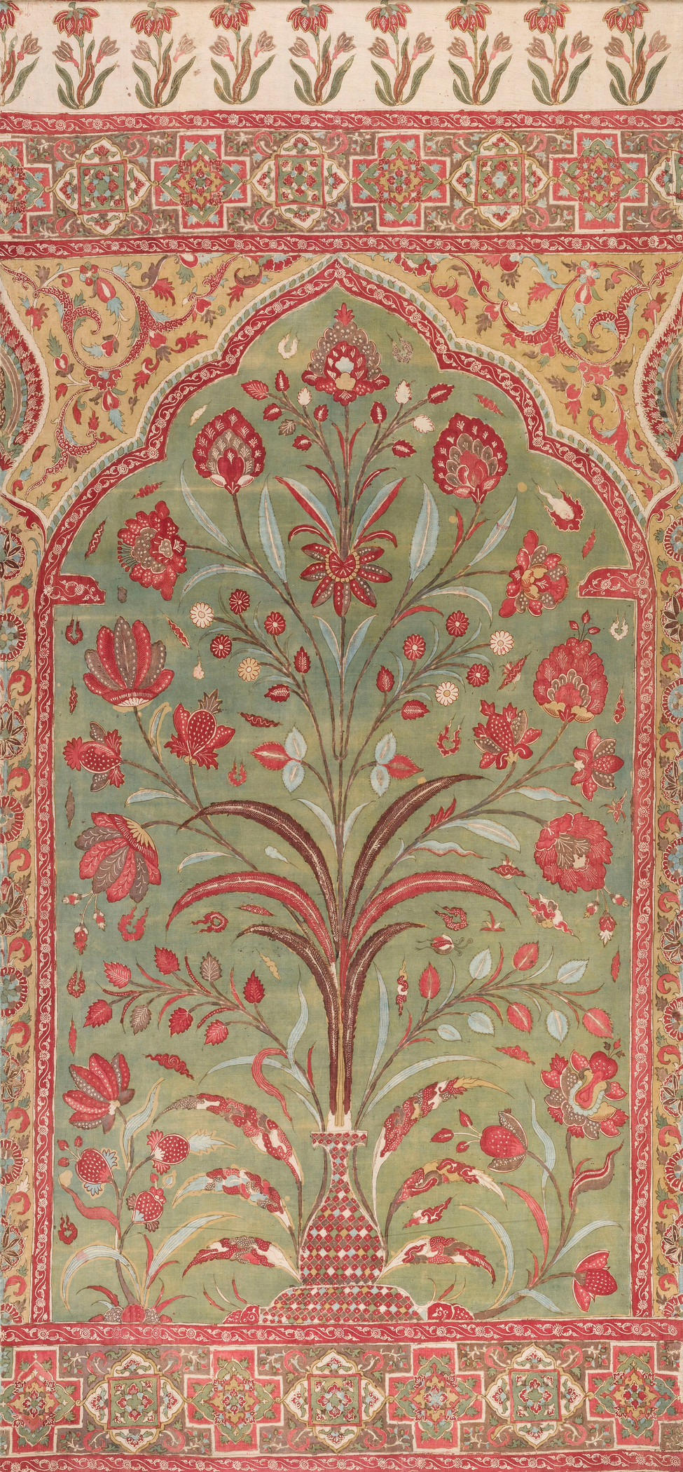 Tent Panel, India, Golconda, c. 1645, Los Angeles County Museum of Art, from the Nasli and Alice Heeramaneck Collection, Museum Associates Purchase, photo © Museum Associates/LACMA