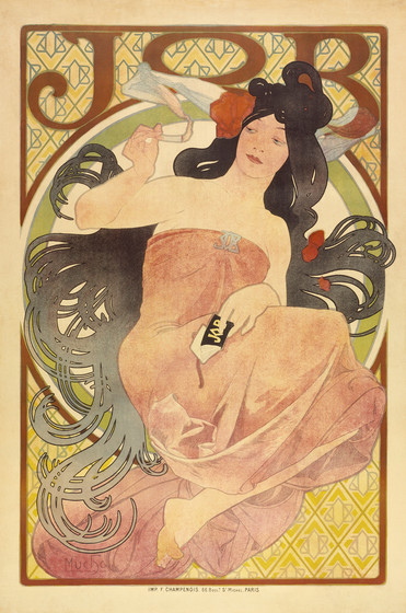 Alphonse Mucha, Job, c. 1897–98, Los Angeles County Museum of Art, gift of Kurt J. Wagner, M.D. and C. Kathleen Wagner