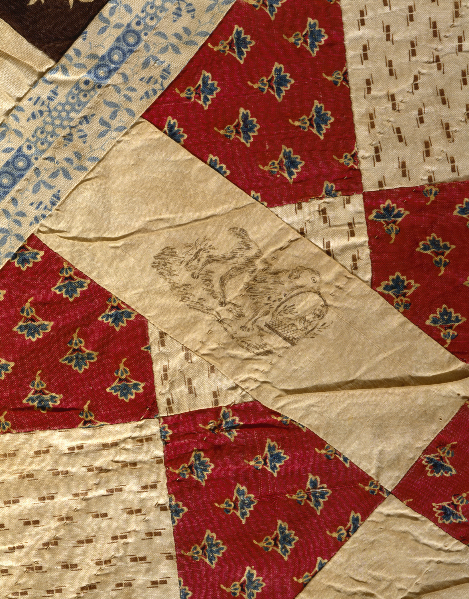 Mary P. Allen, Memorial Quilt, 1841–47, Los Angeles County Museum of Art, gift of Mr. and Mrs. Laurence A. Ferris, photo © Museum Associates/LACMA