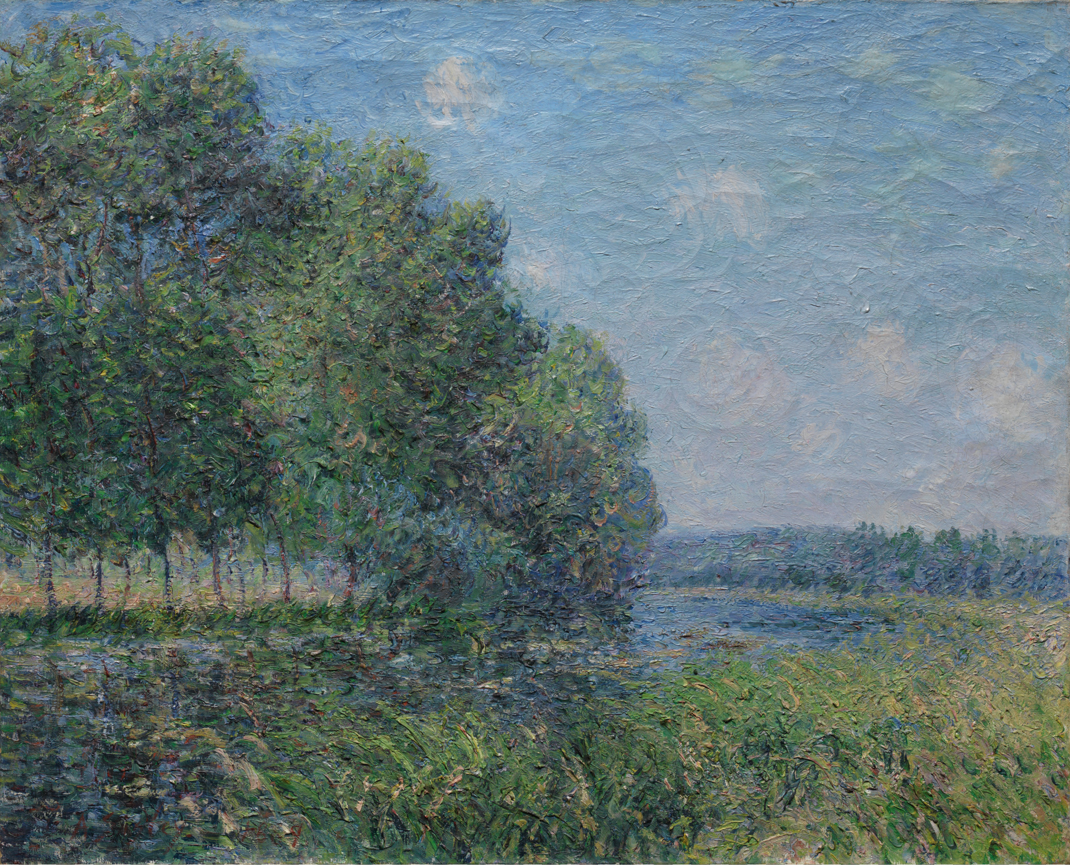 Alfred Sisley, River View, 1889, Los Angeles County Museum of Art, promised gift from the Henry and Rose Pearlman Foundation, photo by Bruce M. White