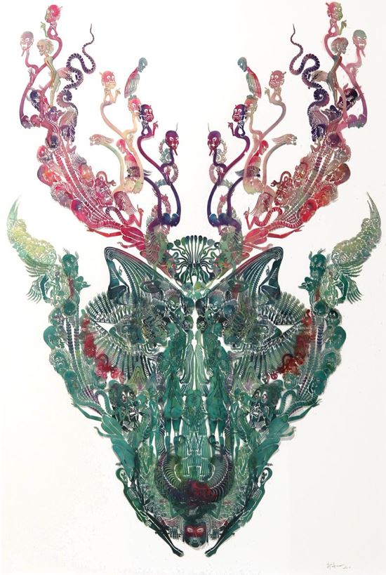 Wu Jian'an, Man-Deer, 2013, Los Angeles County Museum of Art, gift of Dick Ting-Chung Chen, image courtesy of Chambers Fine Art, © Wu Jian'an