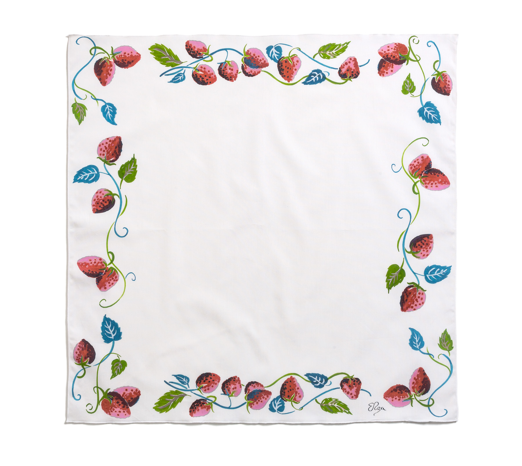 bandana with strawberry border