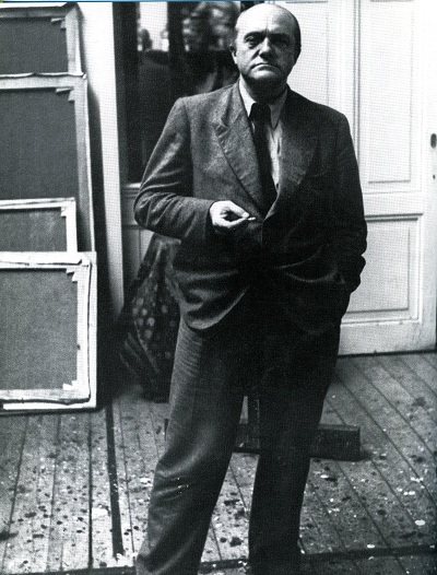 Max Beckmann in his studio.