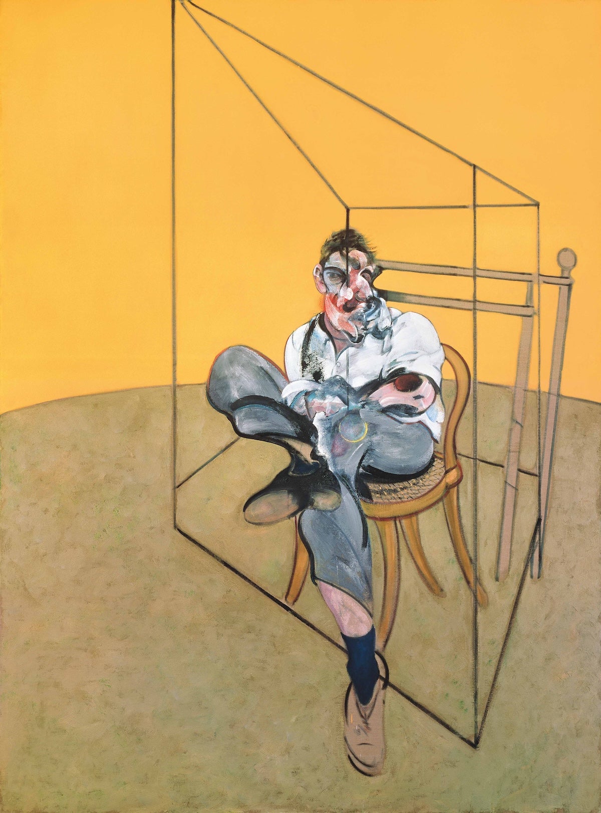 Francis Bacon, Three Studies of Lucian Freud (detail), 1969, Los Angeles County Museum of Art, gift of Elaine P. Wynn, © The Estate of Francis Bacon, all rights reserved, DACS Images 2025, photo: Prudence Cuming Associates Ltd.