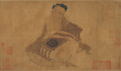 Attributed to Wang Wei (699–759), Fu Sheng Transmitting the Classic, China, Tang dynasty, 8th century, Important Cultural Property, Osaka City Museum of Fine Arts