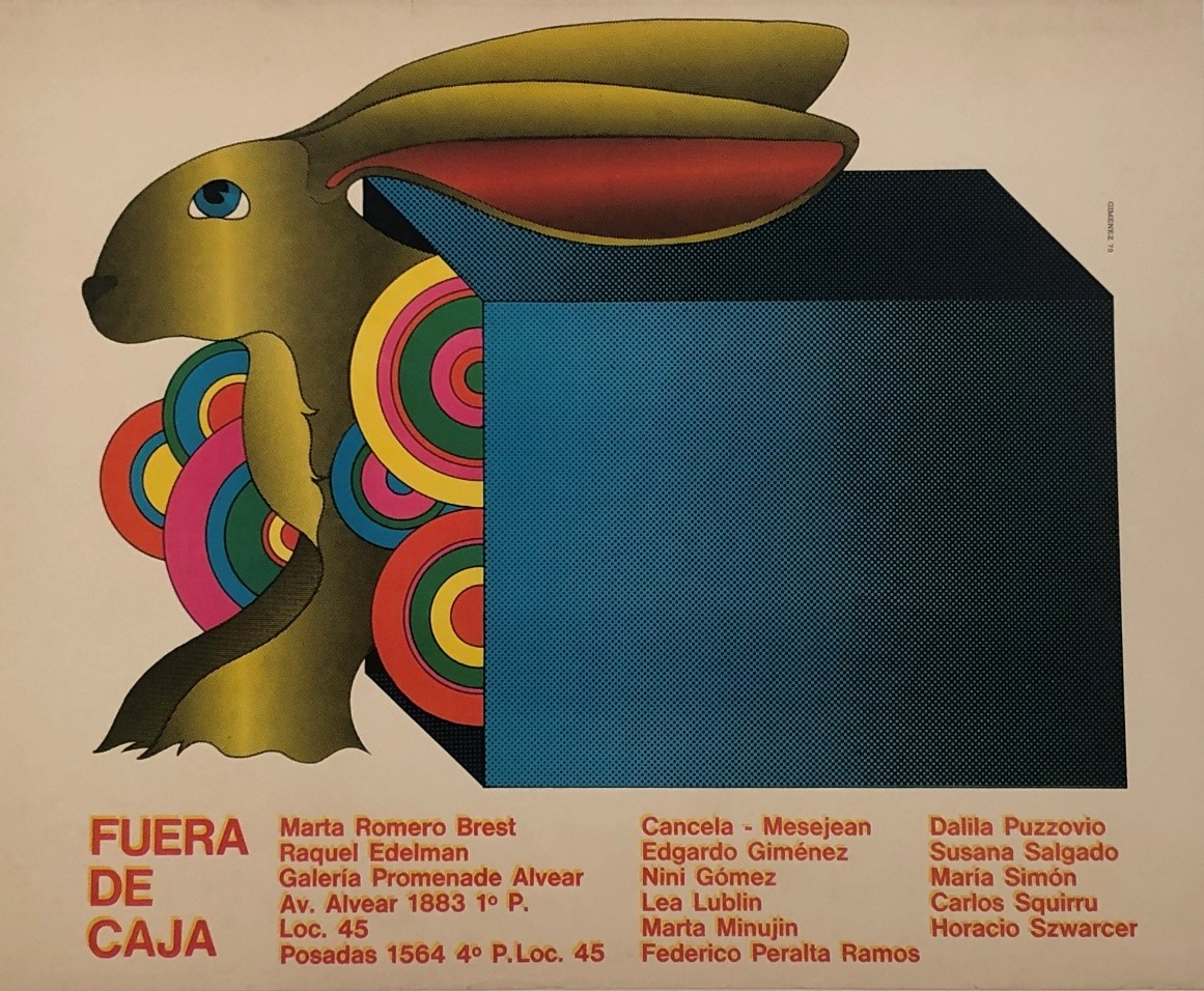 Edgardo Giménez, Fuera de Caja, 1970, Los Angeles County Museum of Art, gift of the Institute for Studies on Latin American Art (ISLAA)