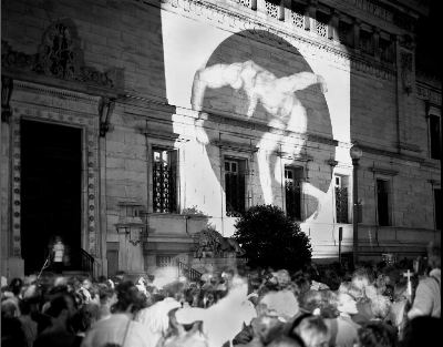 Frank Herrera, photograph of The Perfect Moment protest, June 30, 1989, Corcoran Gallery of Art, Washington, D.C. © Frank Herrera