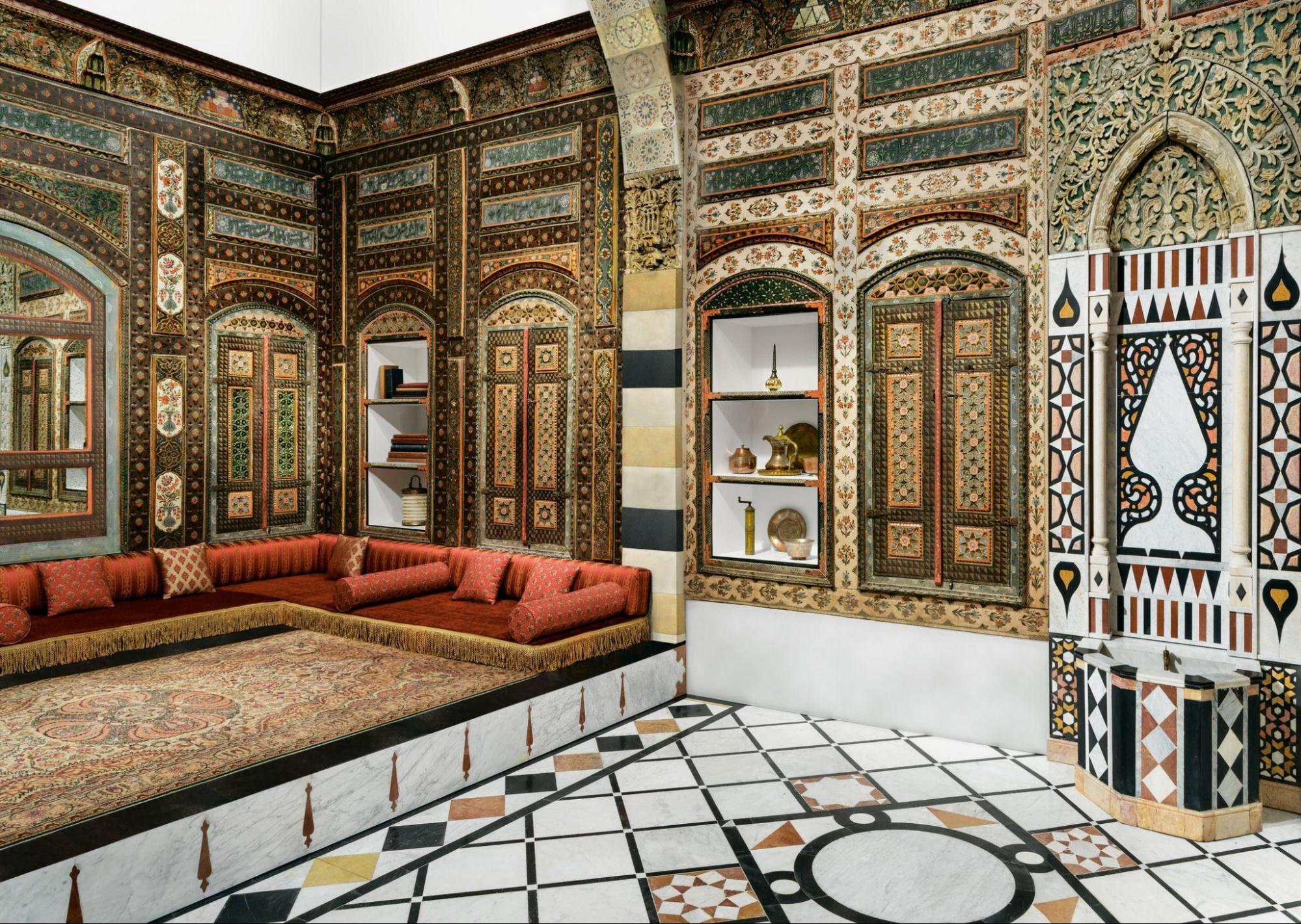 Damascus Room, AD 1766–67/AH 1180, Los Angeles County Museum of Art, conservation of the room was organized in partnership with the King Abdulaziz Center for World Culture; additional conservation support was provided by the Friends of Heritage Preservation, photo © Museum Associates/LACMA