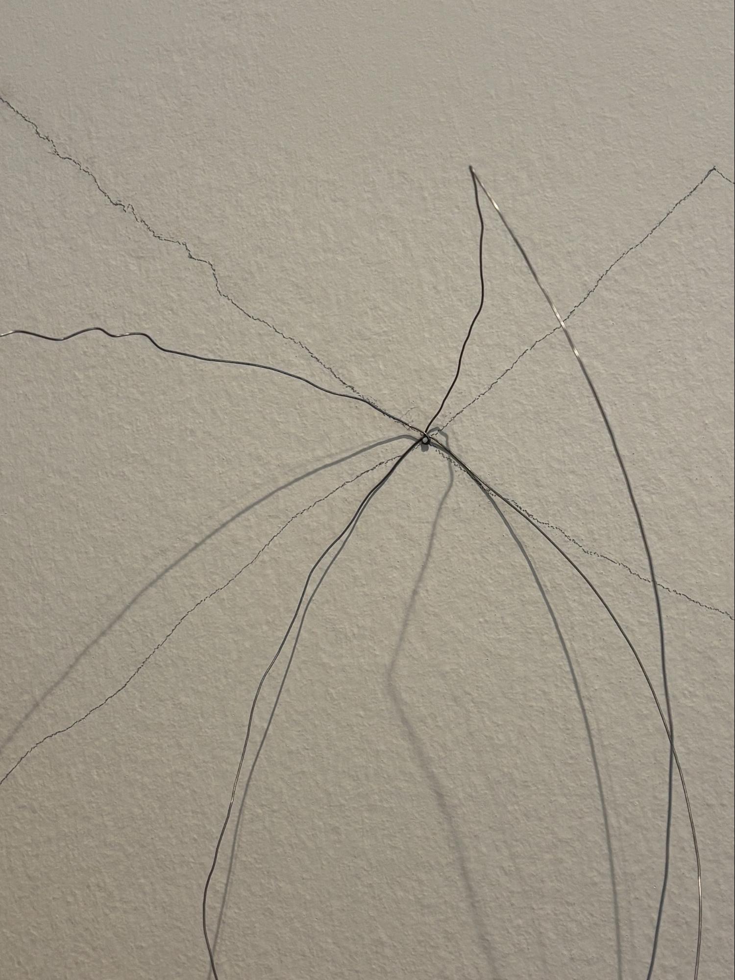 Richard Tuttle, Wire Piece #23 (detail), February 2025, Los Angeles County Museum of Art, photo © Museum Associates/LACMA by © Frances Lazare
