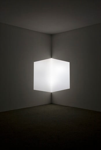 James Turrell, Afrum (White), 1966, Cross Corner Projection, LACMA, partial gift of Marc and Andrea Glimcher in honor of the appointment of Michael Govan as CEO and Wallis Annenberg Director and purchased with funds provided by David Bohnett and Tom Gregory through the 2008 Collectors Committee, © James Turrell, photo © 2013 Museum Associates LACMA