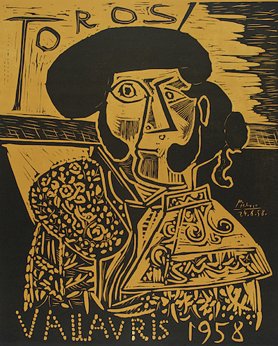  Toros Vallauris 1958, 1958. Linocut, 25 1/2 x 20 3/4 in. Gift of Lucille and George N. Epstein