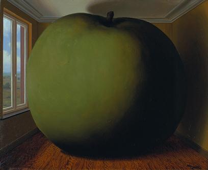 René Magritte, The Listening room (la chambre d'écoute), 1952, The Menil Collection, Houston. Gift of Philippa Friedrich, © 2013 C. Herscovici, London / Artists Rights Society (ARS), New York